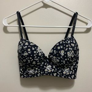 Black & Floral Bra